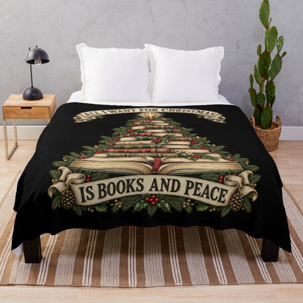 Item preview, Cozy Bookmas Reading Holiday Season Literary Comfort designed and sold by Felinefinesse.