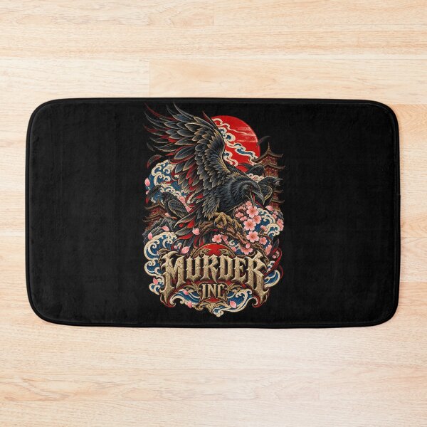 Item preview, Japanese Crow Tattoo Art – Irezumi Crow, Rising Sun, Waves & Pagodas designed and sold by Emoji Emblems.