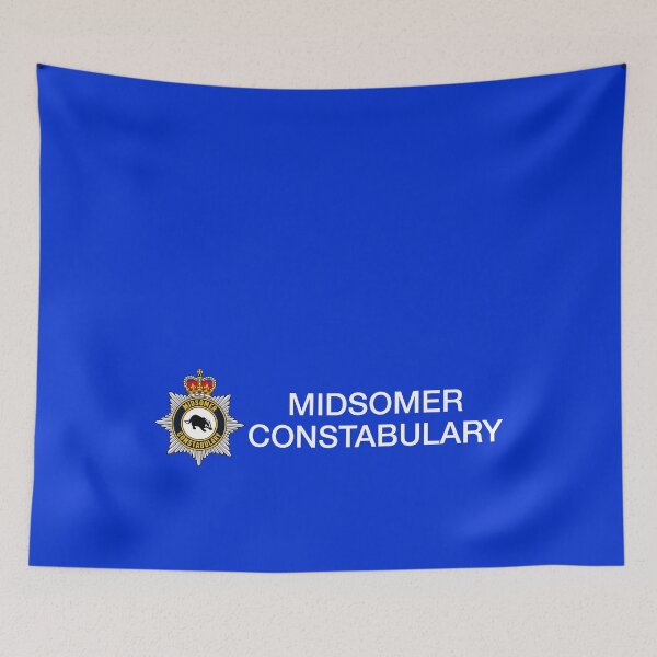 Item preview, Midsomer Constabulary Work Shirt (on Royal Blue) designed and sold by PawsitiveMum3.