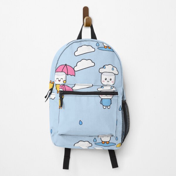 Item preview, Hello Rainy Days - Cute Raincoat Marshmallow Pip with Umbrella designed and sold by BiMood.