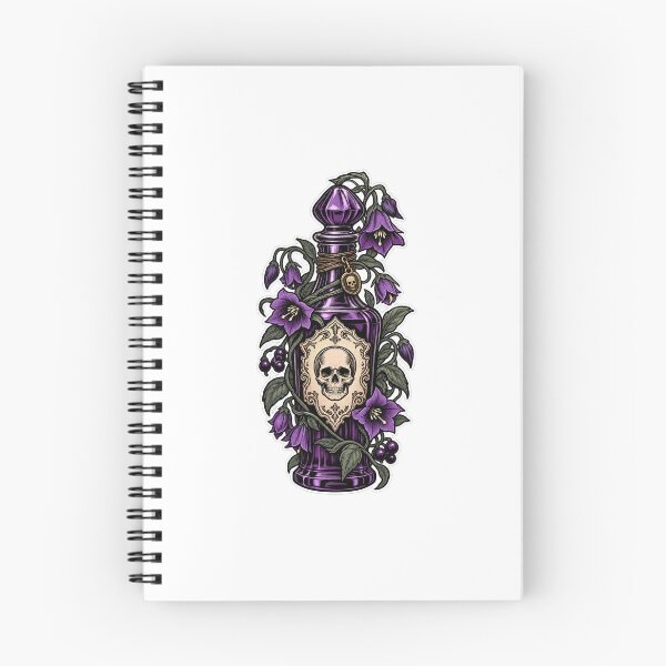 Item preview, Vintage Apothecary Poison Bottle Gothic Dark Academia Halloween Sticker designed and sold by SlapHappyArt.