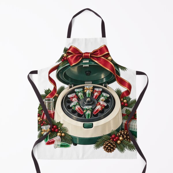 Item preview, Holiday Centrifuge with Wrapped Tubes – Lab Tech Christmas Illustration designed and sold by Xnuery.