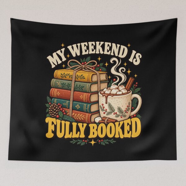 Item preview, Cozy Bookmas My Weekend Is Fully Booked Bookworm Retreat designed and sold by Felinefinesse.