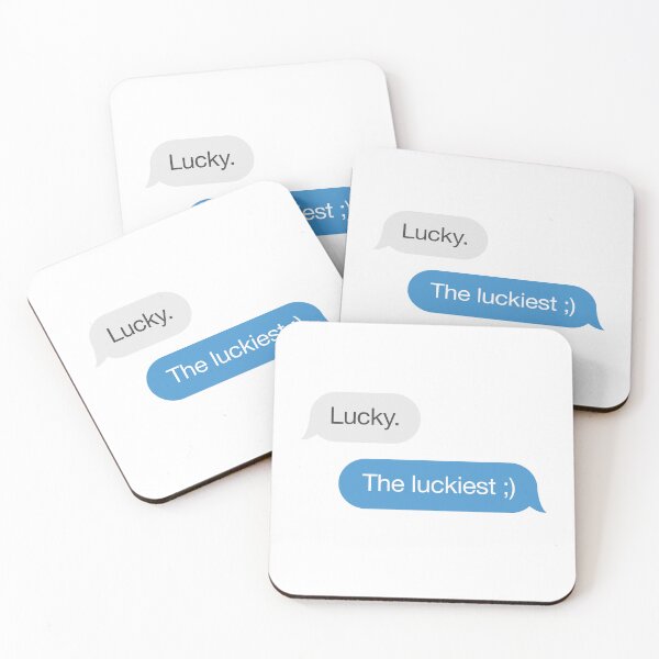 Item preview, Lucky The Luckiest Shane Ilya Text Conversation designed and sold by Hakuna Ricotta.