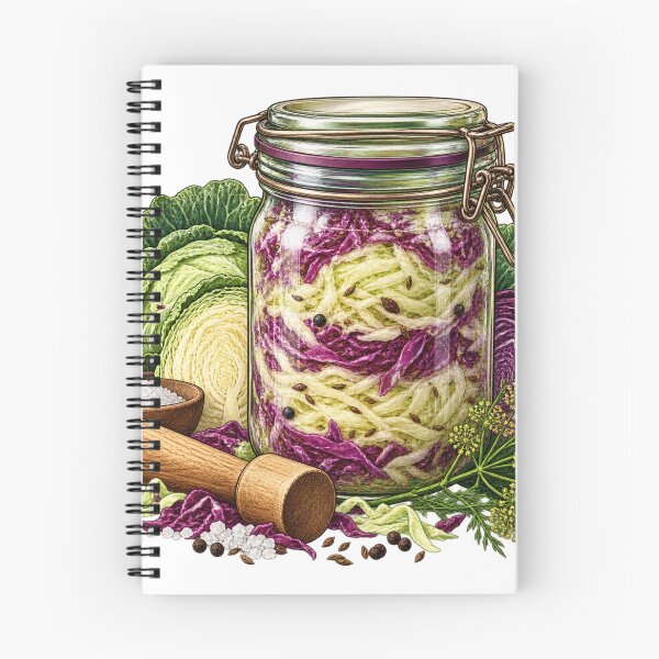 Item preview, Cabbage Is Doing Science – Fermentation Illustration designed and sold by Xnuery.