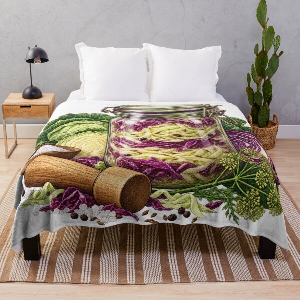 Item preview, Cabbage Is Doing Science – Fermentation Illustration designed and sold by Xnuery.