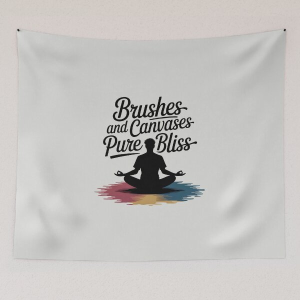 Item preview, Brushes and Canvases Pure Bliss – Funny Artist Painting Design designed and sold by Jollys-ArtShop.