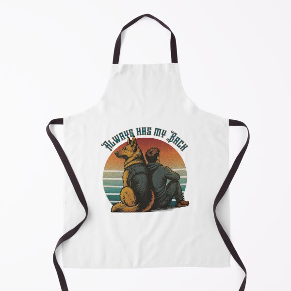Item preview, Always Has My Back – Veteran and Service Dog Tribute designed and sold by Woof-Worthy-ART.