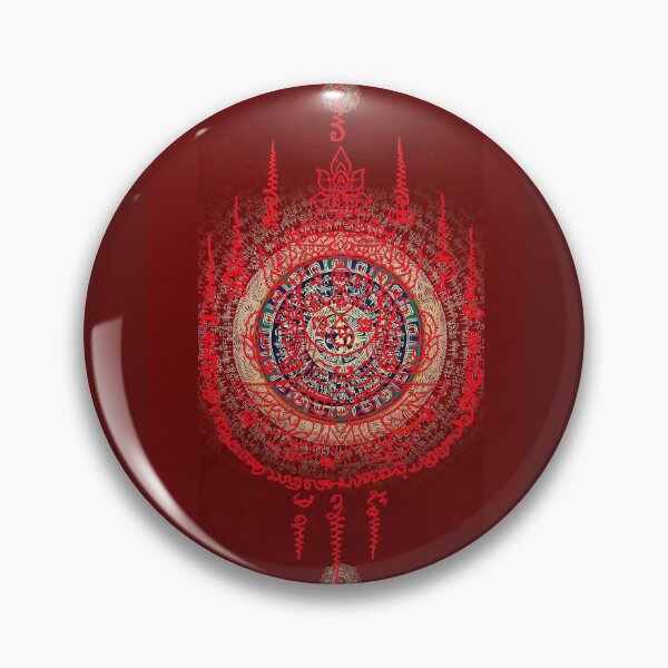 Item preview, Feng Shui Red Circular Talisman for Wealth and Protection designed and sold by Luckangel.