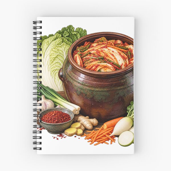 Item preview, Kimchi Crock Bubble Diagram – Fermentation Illustration designed and sold by Xnuery.