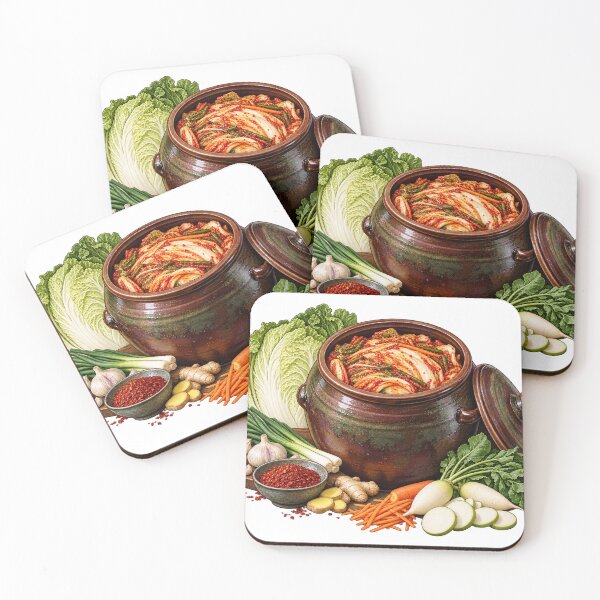 Item preview, Kimchi Crock Bubble Diagram – Fermentation Illustration designed and sold by Xnuery.