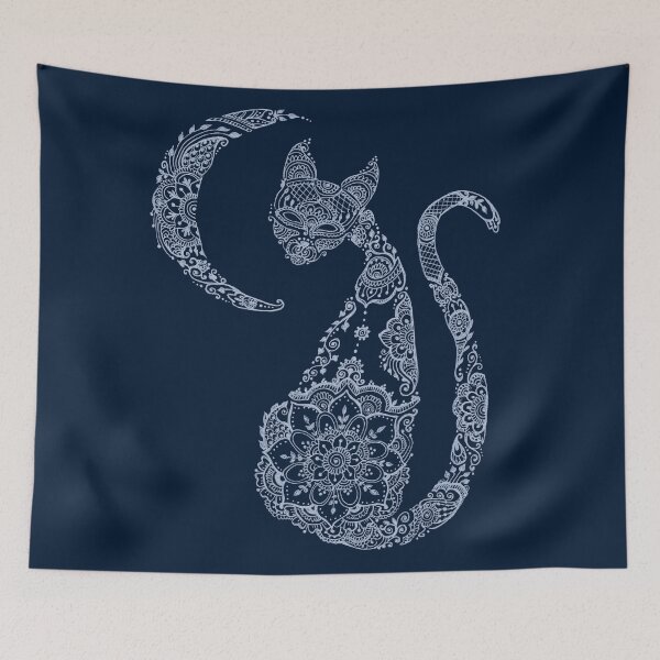 Item preview, Cat and Moon - Silver designed and sold by Maria  Singh.