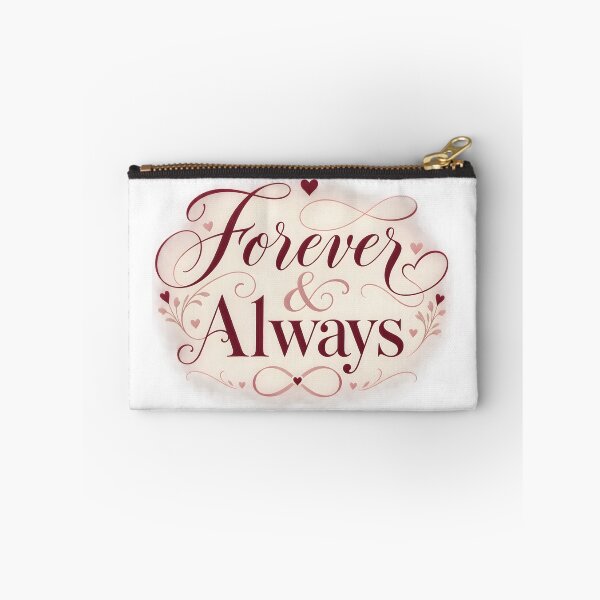 Item preview, Forever & Always – Romantic Love Quote Typography designed and sold by Amsafjol.