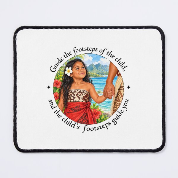 Item preview, Polynesian Mentorship Proverb - Guide the footsteps of the child | Pacific Art designed and sold by ShakaLife.org.