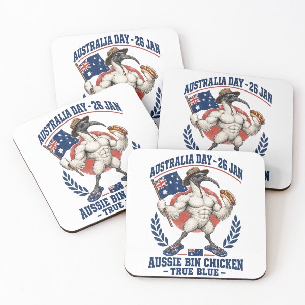 Item preview, Muscular Aussie Bin Chicken Australia Day Bogan designed and sold by Yellowriversss.
