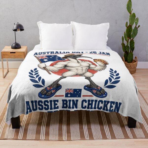 Item preview, Muscular Aussie Bin Chicken Australia Day Bogan designed and sold by Yellowriversss.