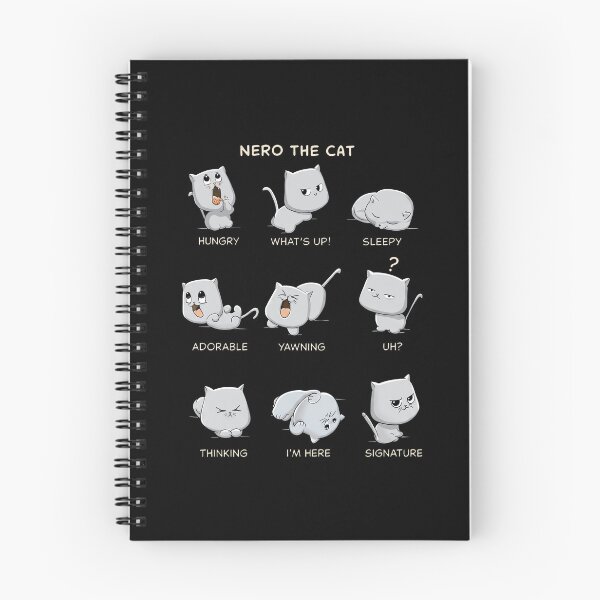 Item preview, Nero The Cat Hungry Sleepy Thinking designed and sold by KristiTaylorArt.