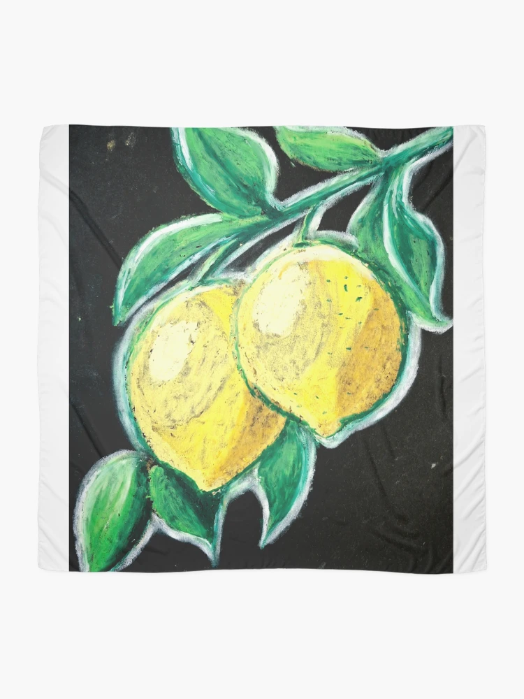 Thumbnail 2 of 3, Scarf, Lemons designed and sold by Risunkite.