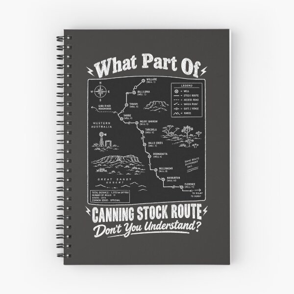 Item preview, Canning Stock Route Western Australia Outback Map designed and sold by Yellowriversss.