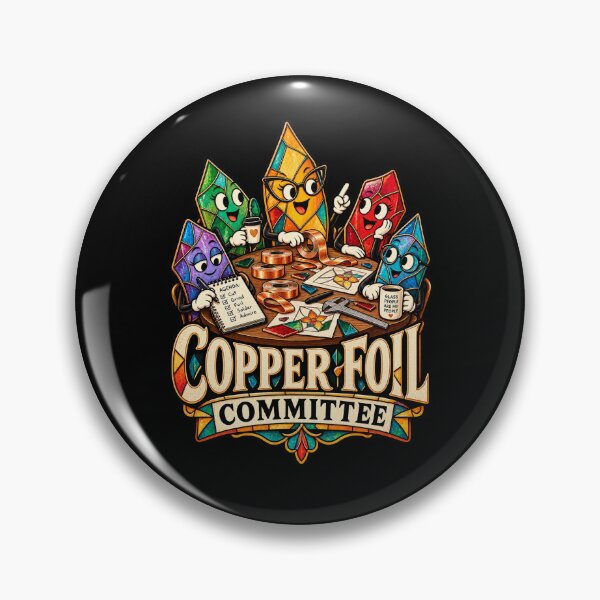 Item preview, Stained Glass Copper Foil Committee Maker Humor designed and sold by MOTIFOLK.