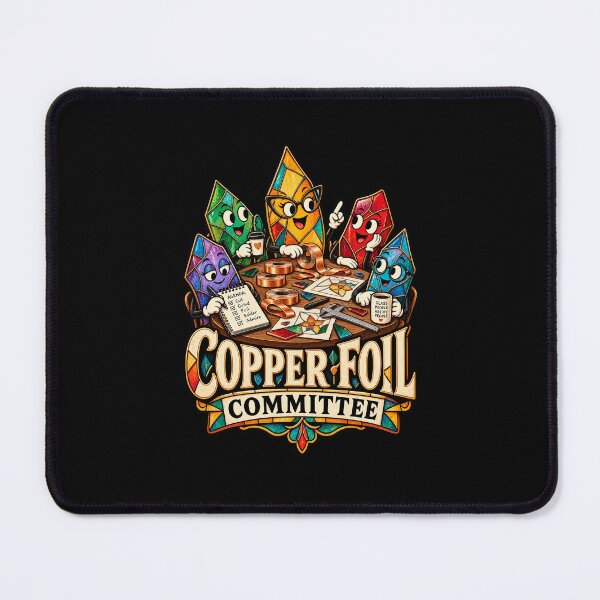 Item preview, Stained Glass Copper Foil Committee Maker Humor designed and sold by MOTIFOLK.