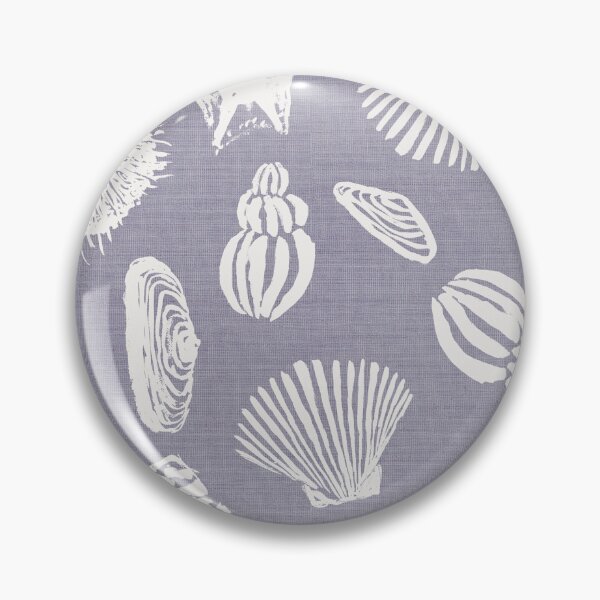 Item preview, French blue seashells blockprint designed and sold by Anne Londez Studio.