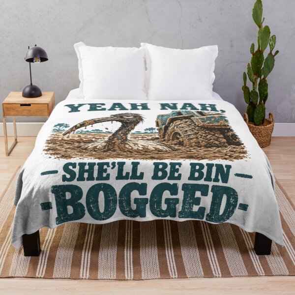 Item preview, Yeah Nah She'll Be Bin Bogged Aussie designed and sold by Yellowriversss.
