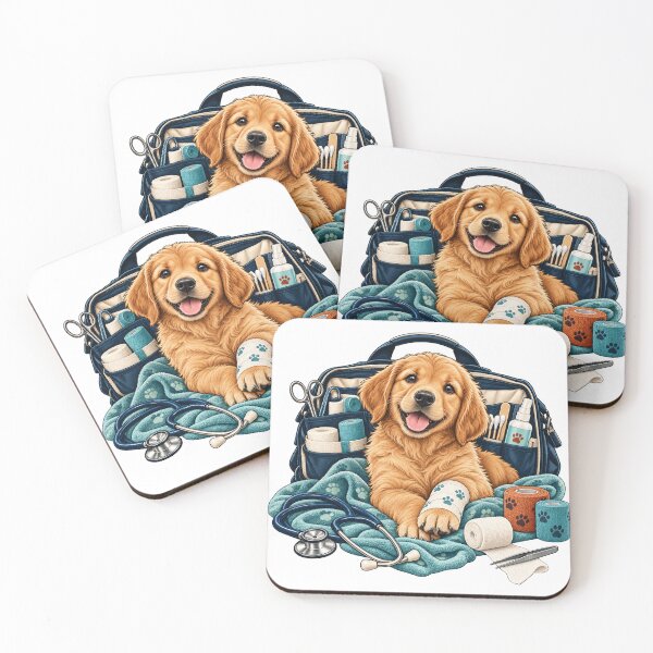 Item preview, Rescue Paw Bandage Kit – Vet Tech Illustration designed and sold by Xnuery.