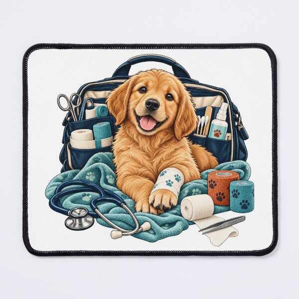 Item preview, Rescue Paw Bandage Kit – Vet Tech Illustration designed and sold by Xnuery.