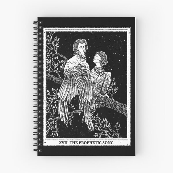 Item preview, XVII The Prophetic Song - Gamayun Slavic Folklore Linocut Art designed and sold by Yanuta.