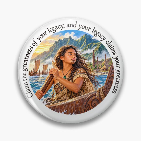 Item preview,   	 Polynesian Leadership Proverb - Claim the greatness of your legacy | Pacific Art designed and sold by ShakaLife.org.