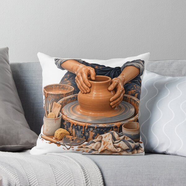Item preview, Pottery Wheel Centering Hands – Pottery Illustration designed and sold by Xnuery.