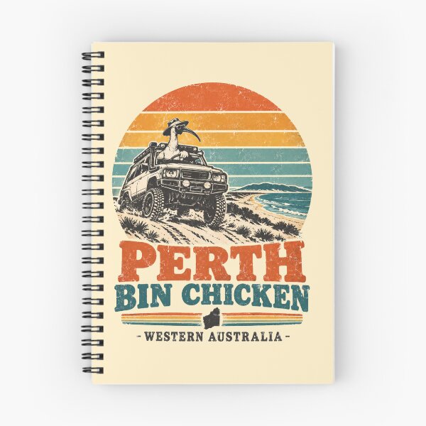 Item preview, Perth Bin Chicken Western Australia Retro Beach Drive designed and sold by Yellowriversss.
