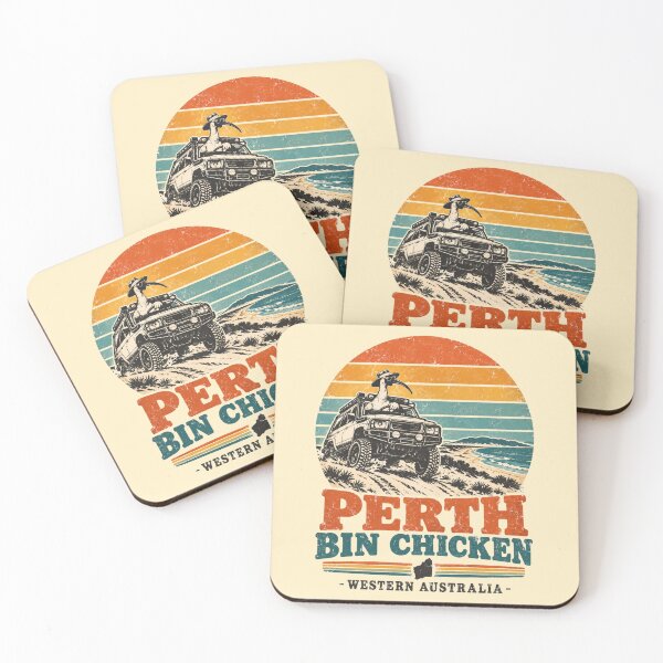 Item preview, Perth Bin Chicken Western Australia Retro Beach Drive designed and sold by Yellowriversss.