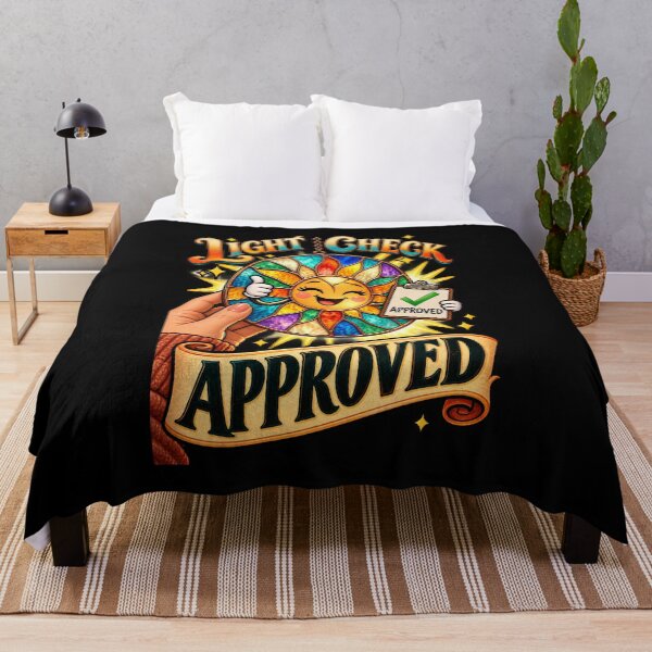 Item preview, Stained Glass Light Check Approved Maker Humor designed and sold by MOTIFOLK.
