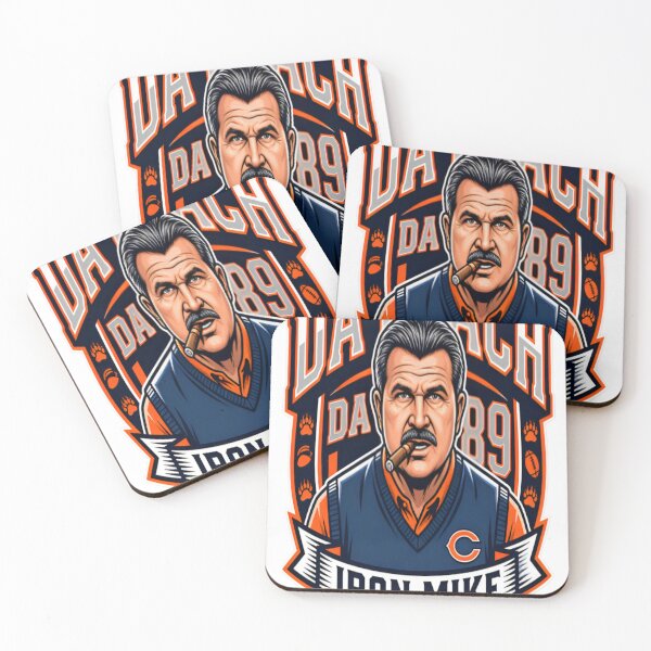 Item preview, Iron Mike Ditka Chicago Bears Legend – Vintage Football Fan Art designed and sold by CatLovers Studio.