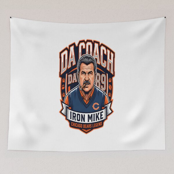Item preview, Iron Mike Ditka Chicago Bears Legend – Vintage Football Fan Art designed and sold by CatLovers Studio.