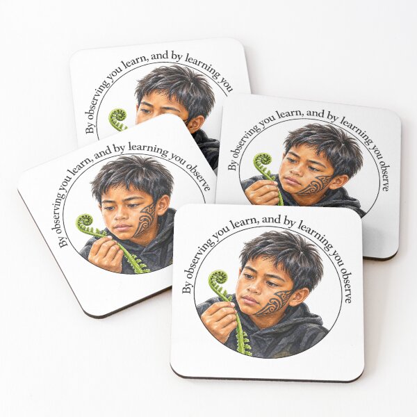 Item preview,   	 Polynesian Wisdom Chiasmus Proverb - By observing you learn | Island Wisdom Art designed and sold by ShakaLife.org.
