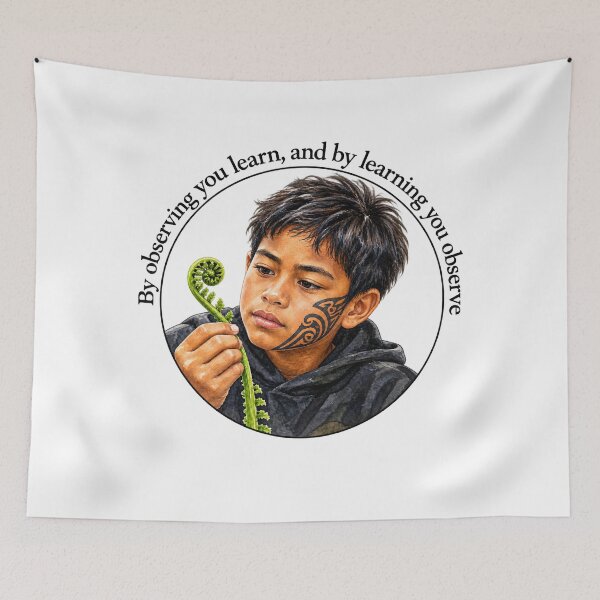 Item preview,   	 Polynesian Wisdom Chiasmus Proverb - By observing you learn | Island Wisdom Art designed and sold by ShakaLife.org.