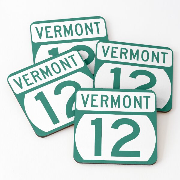 Item preview, Vermont Route 12 – Central Vermont Scenic Highway – Green Mountains Vintage Road Sign designed and sold by NewNomads.