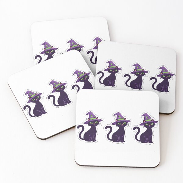 Item preview, Aesthetic Goth Black Cat and Moon Witch Sticker designed and sold by Print-wala.