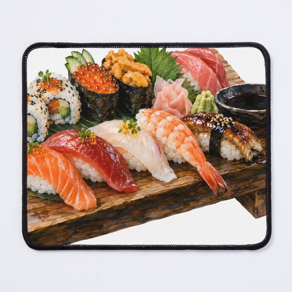 Item preview, Japanese Sushi Watercolor Illustration designed and sold by BetweenForms.