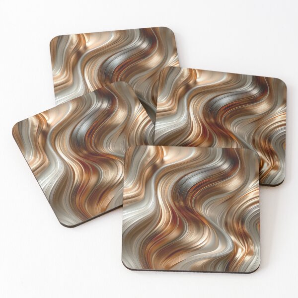 Item preview, Abstract Metallic Waves  designed and sold by MargaretWiktor.