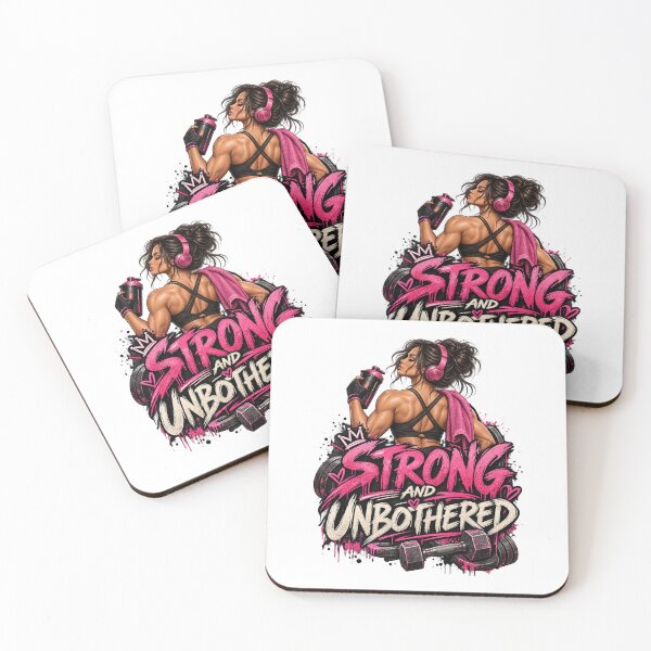 Item preview, Strong & Unbothered – Women Who Lift Fitness Gym Girl designed and sold by Twixly.