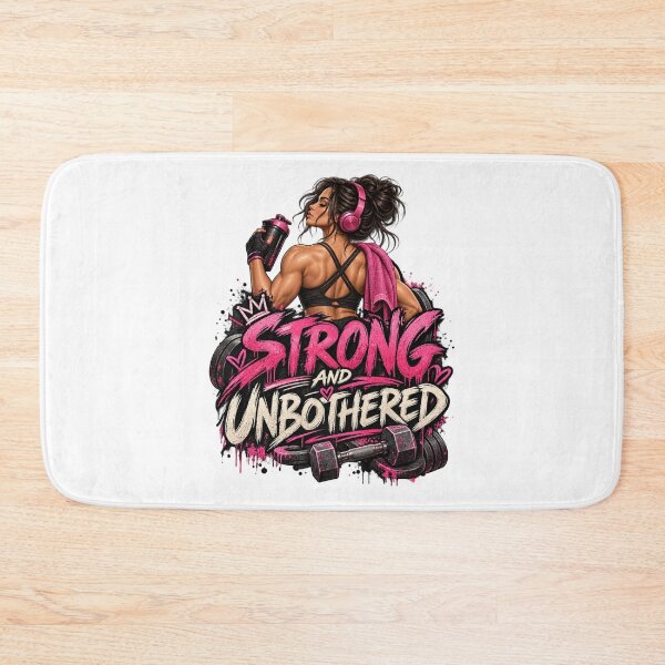 Item preview, Strong & Unbothered – Women Who Lift Fitness Gym Girl designed and sold by Twixly.