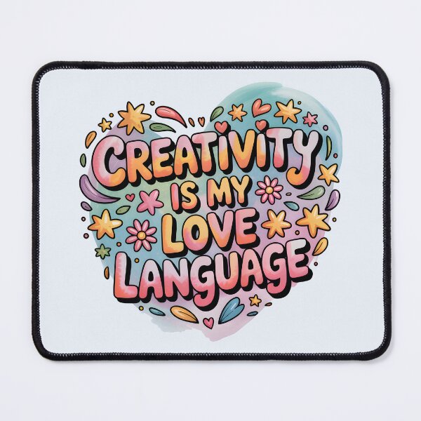 Item preview, Creativity Is My Love Language – Cute Artist and Doodle Art Design designed and sold by Jollys-ArtShop.