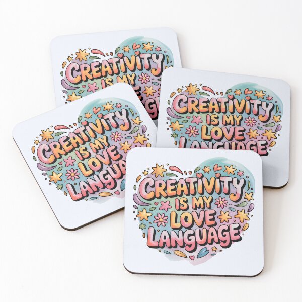 Item preview, Creativity Is My Love Language – Cute Artist and Doodle Art Design designed and sold by Jollys-ArtShop.