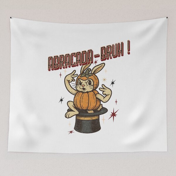 Item preview, Abracada Bruh Pumpkin Rabbit designed and sold by Nacho Average Designs.