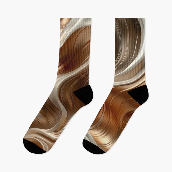 Item preview, Flowing Metallic Waves Abstract Art designed and sold by MargaretWiktor.