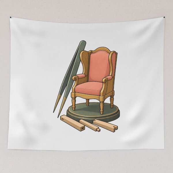 Item preview, Dollhouse Miniature Chair Maker Emblem designed and sold by Philippa Shop.